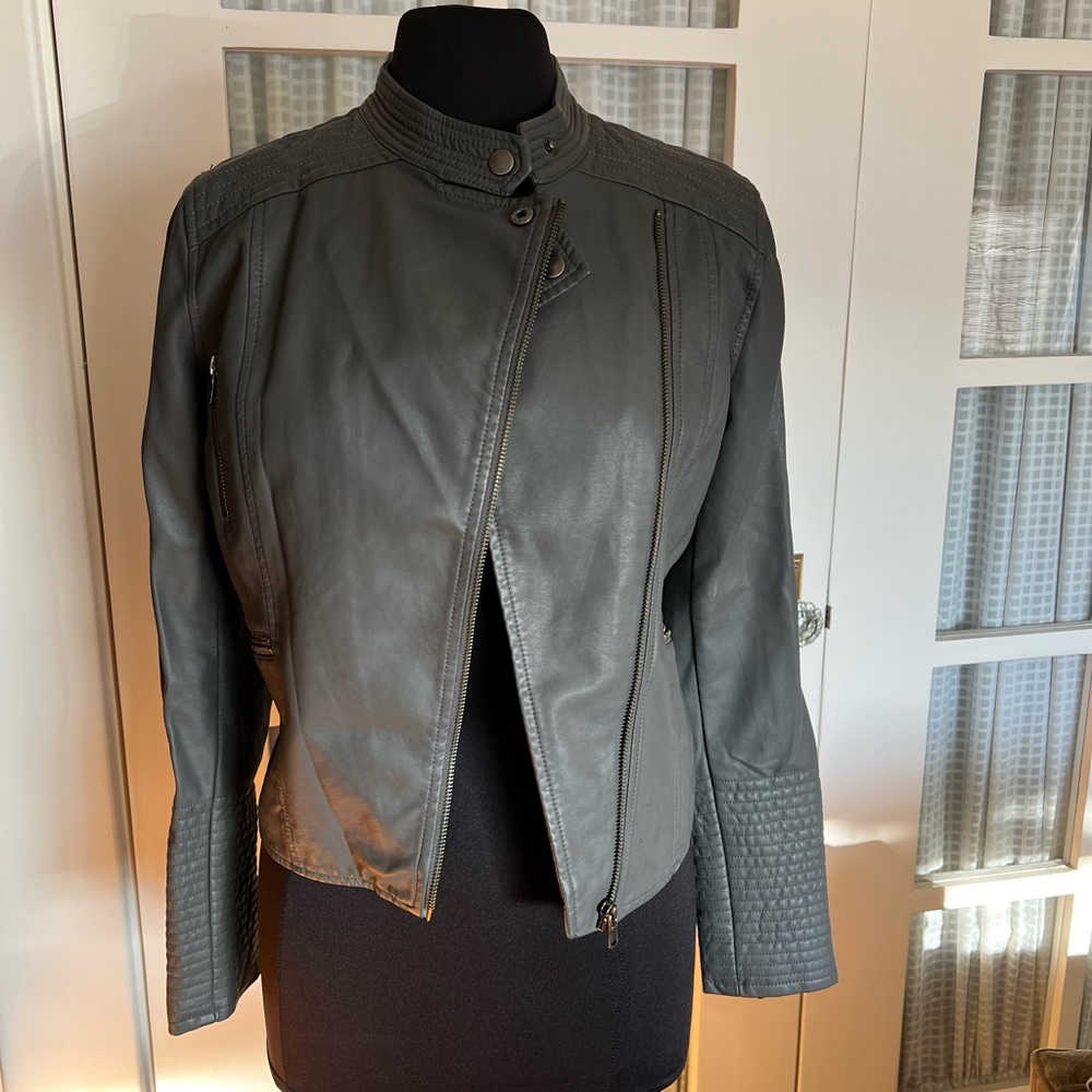 Anthropologie Faux Leather Jacket - Picture 13 of 13